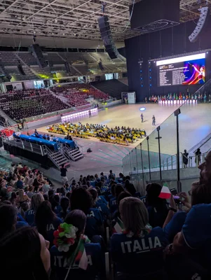 Inalpi Arena - Cerimonia di Apertura Mondiale — Majorettes Onda Azzurra, Jesolo
